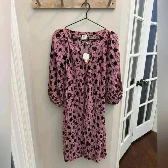 NWT Matilda Jane Good Hart GH Holiday Party Floral Pleated Dress - Picture 4 of 13